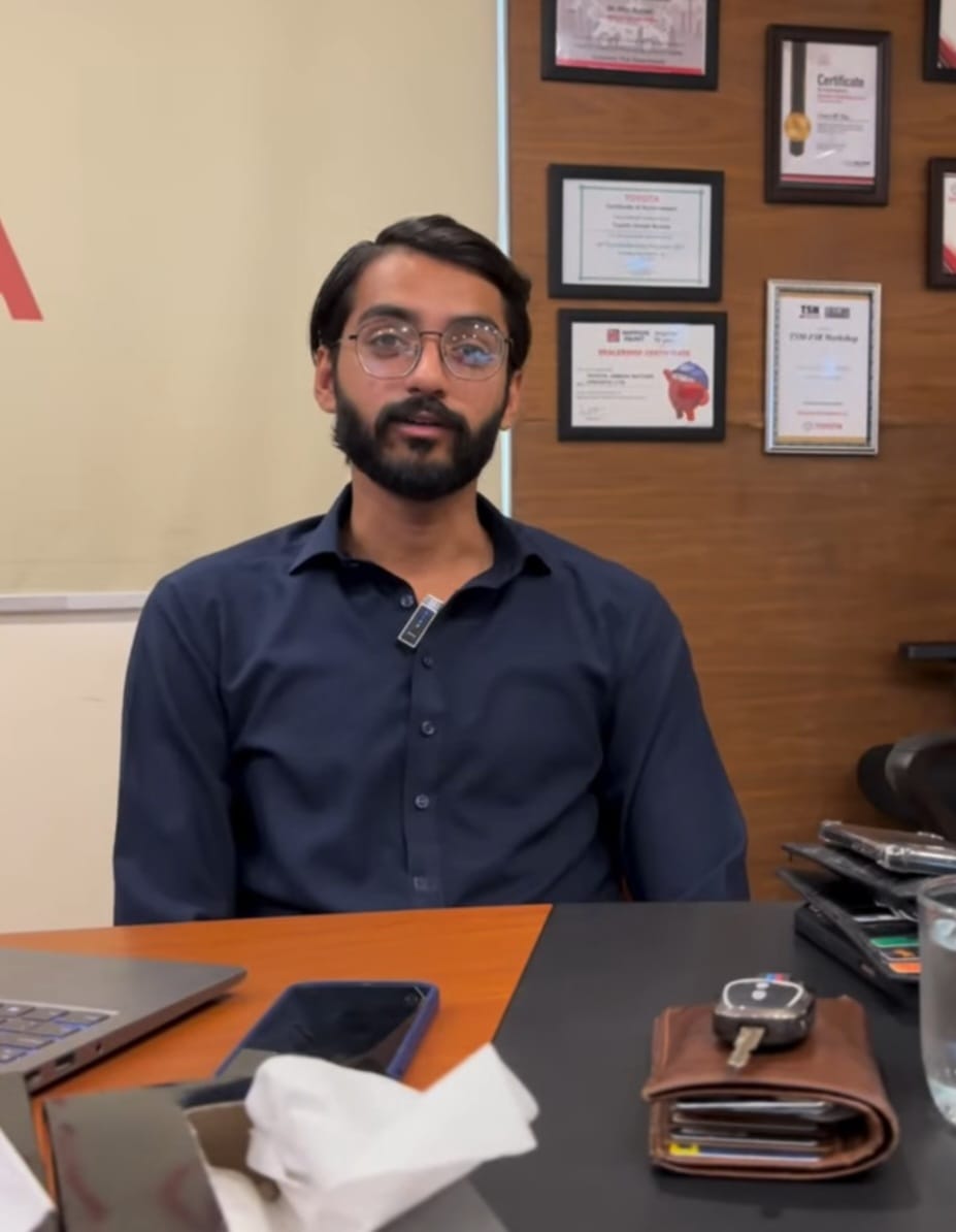 SATISFIED CUSTOMER OF TOYOTA JINNAH